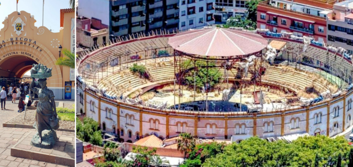 Markthalle und Stierkampfarena in Santa Cruz de Tenerife auf Teneriffa