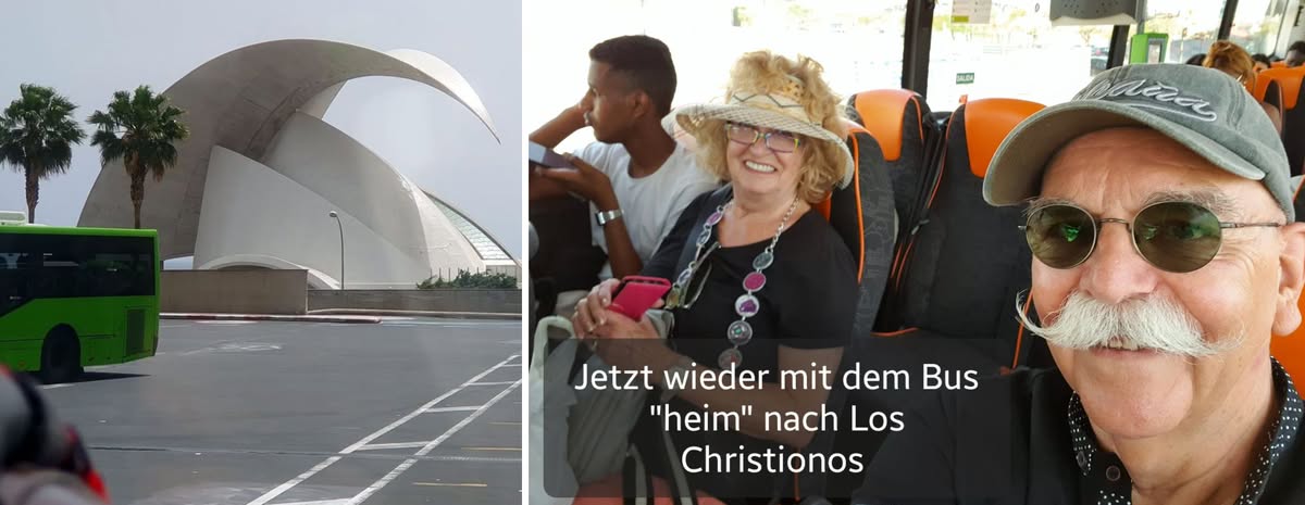 Mit dem Bus nach Los Christianos zurück