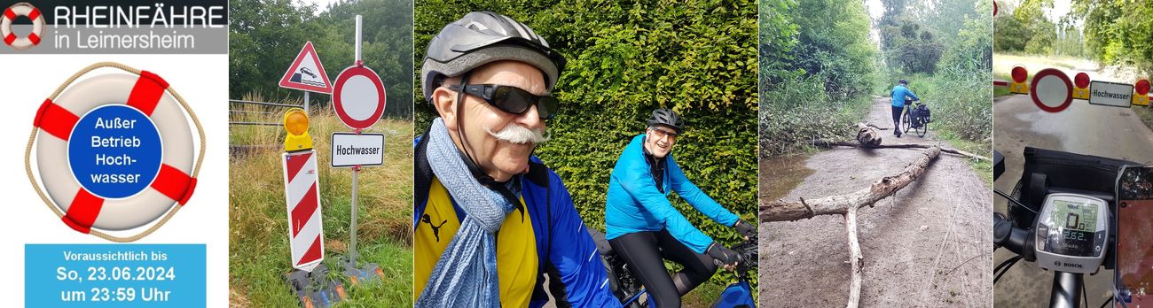 Umplanen wegen Hochwasser