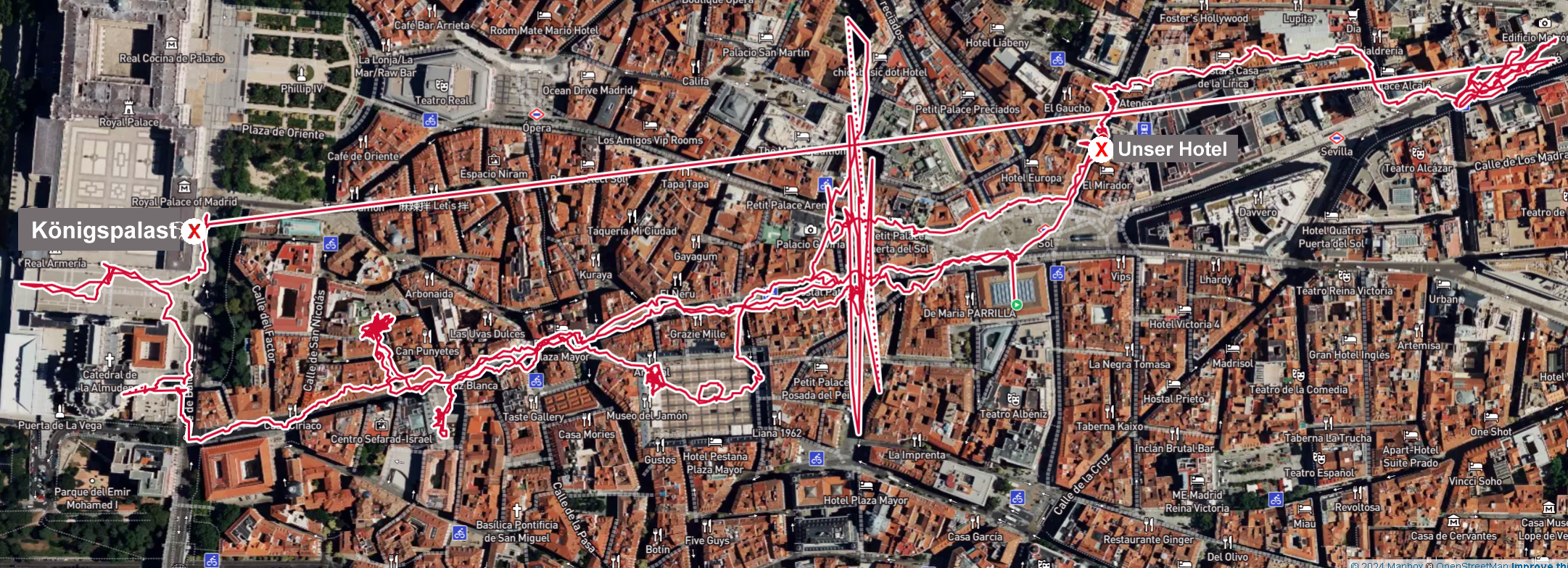 Besichtigungsplan Madrid