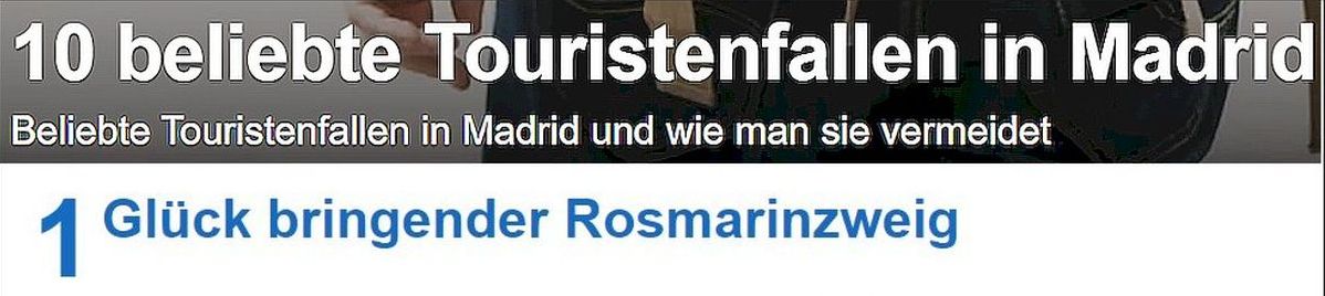 Betrügerinnen mit Rosmarinzweig in Madrid am Puerto del Sol 01