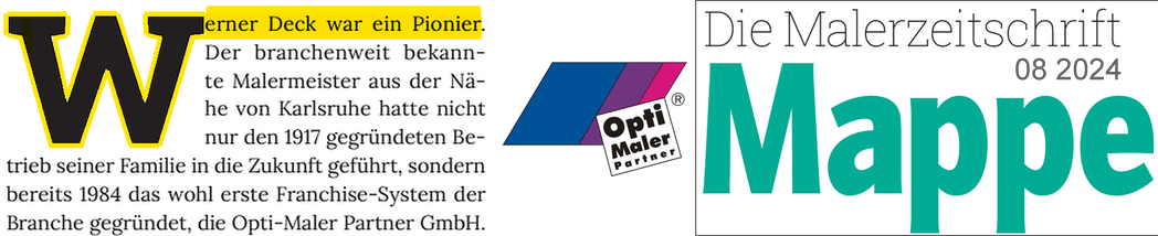 Werner Deck war ein Pionier Mappe 08 2024