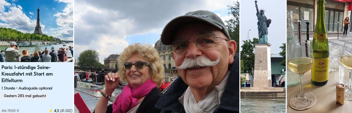 Eine gemütliche Bootsfahrt auf der Seine und kulinarische Genüsse