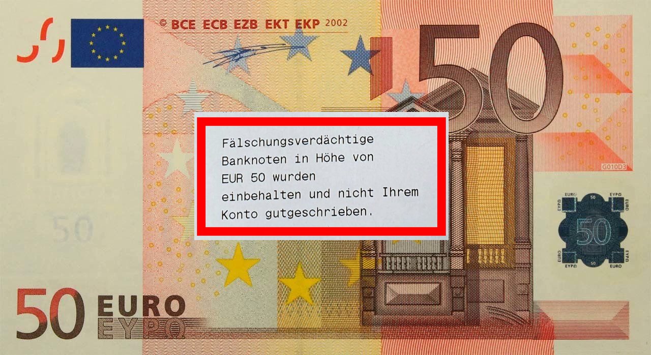 50 € echt oder falsch