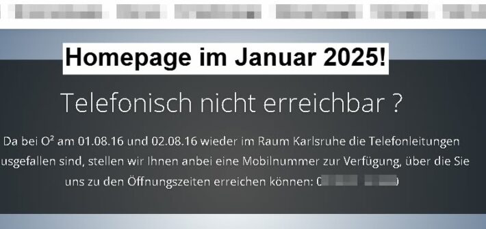 Aktuelle Homepage einer Autowerkstatt- besucht im Januar 2025