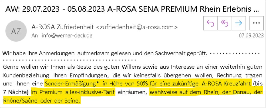 Vom Ärger zur Vorfreude. Arosa 50 Prozent Ermäßigung