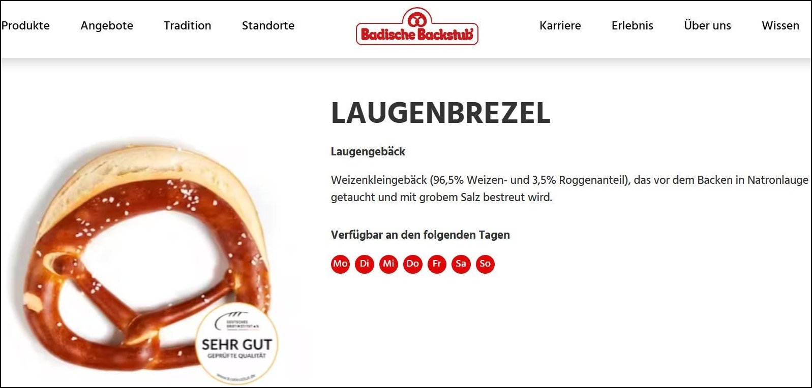 Laugenbrezel Badische Backstub hompage