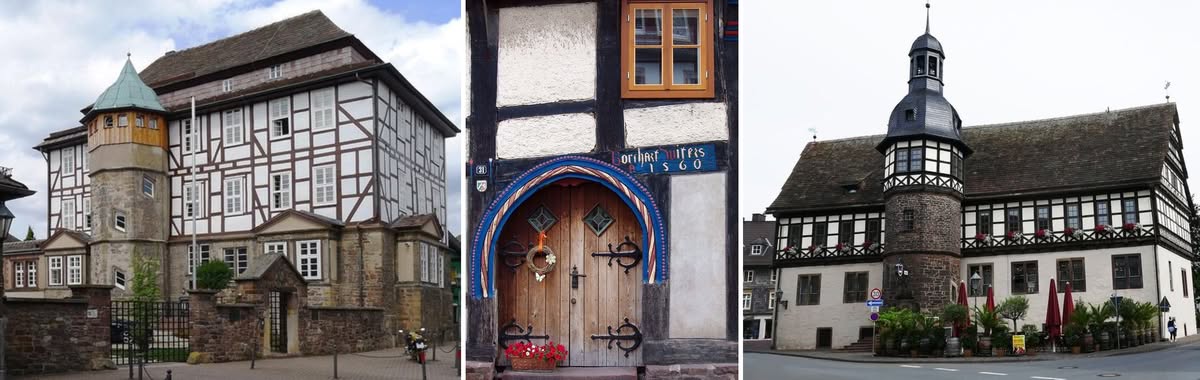 Historische Gebäude in der Stadt Höxter
