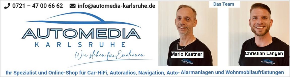 Homepage Automedia in Karlsruhe