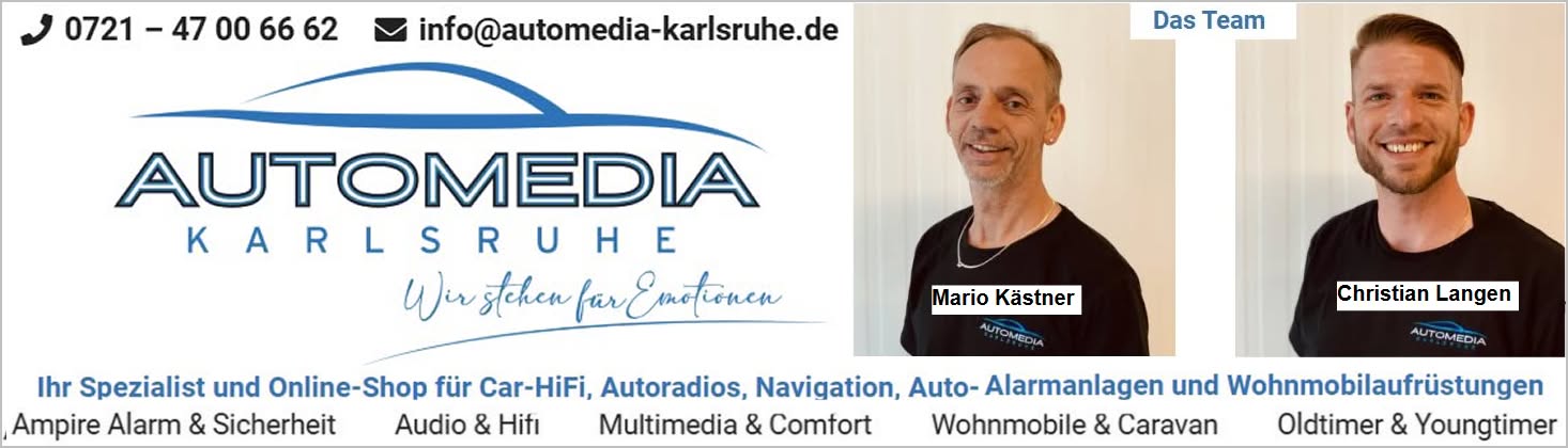 Homepage Automedia in Karlsruhe 