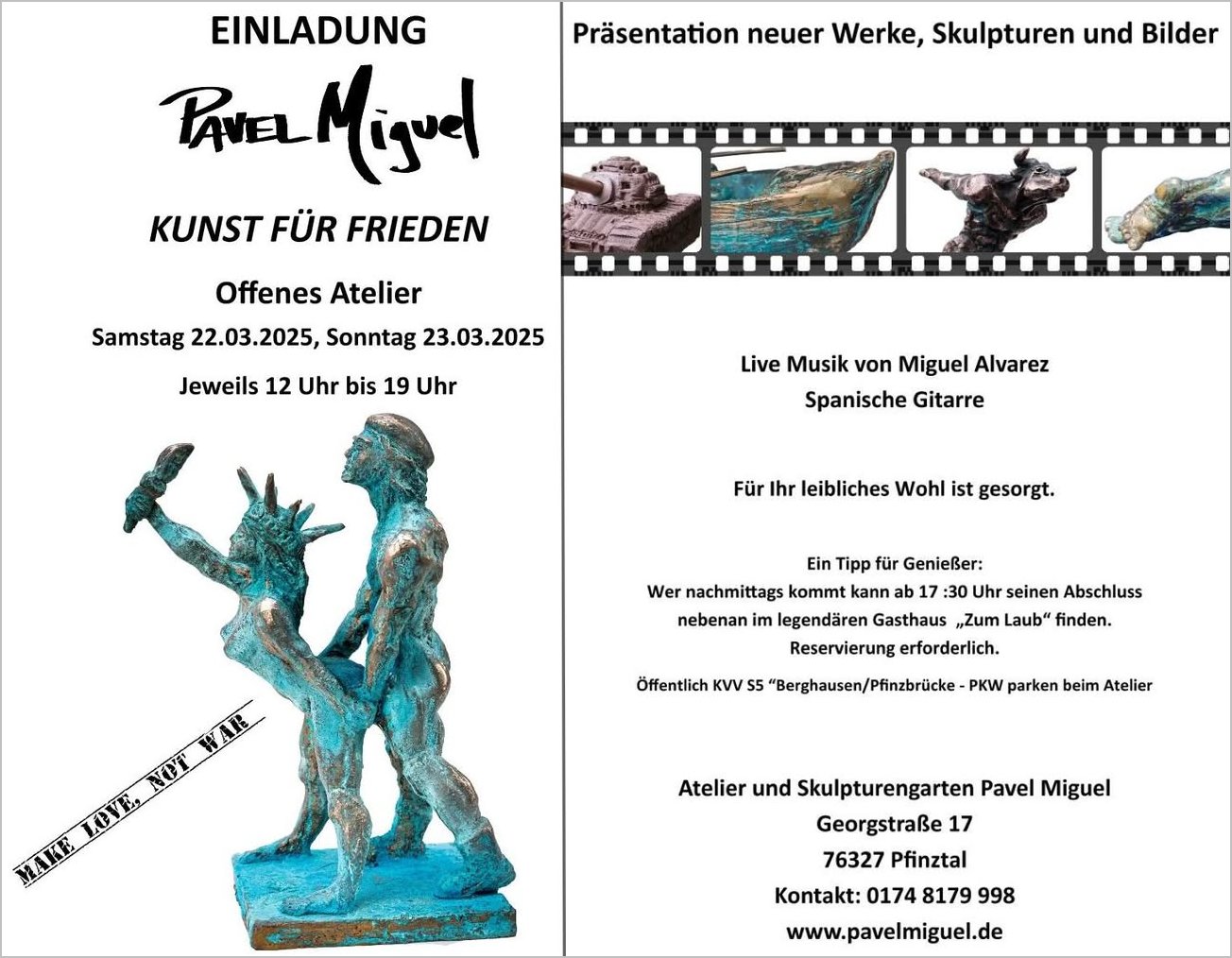 Offenes Atelier beim kubanischen Künstler Pavel Miguel