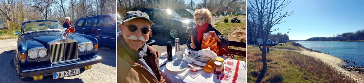 Rheinuferfrüstück an der Rheinfähre Leopoldshafen