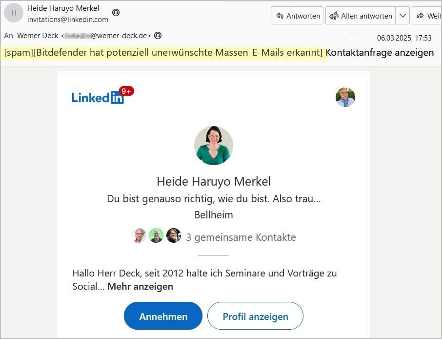 Werner Deck Seit 2012 sind sie in meinen Vorträgen Beispiel für Social Media