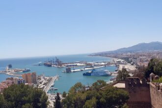 Panoramablick über Malaga