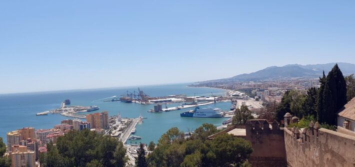 Panoramablick über Malaga