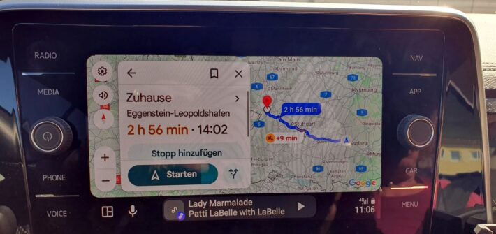 Koffer packen auschecken noch tanken und von Gersthofen heim nach eggenstein fahren
