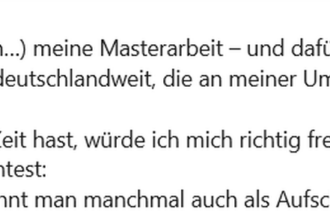 Masterarbeit anonyme Umfrage zu Aufschieberitis - Prokastination