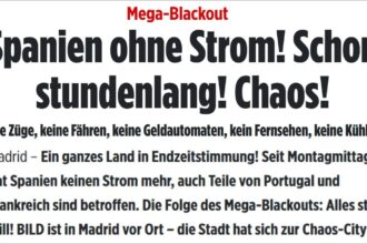 Mega Stromausfall in Spanien am 28 April 2025