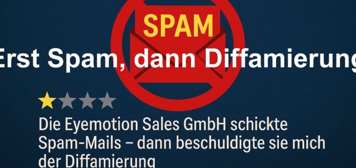 Spamer-Eyemotion-Sales-Gmbh-wbeschuldigt-mich-zum zweiten Mal der-Diffamierung