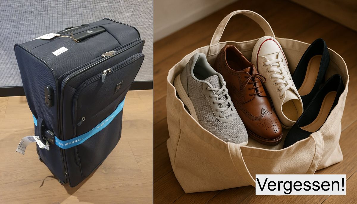 Unsere Schuhe in Eggenstein vergessen und stehen gelassen