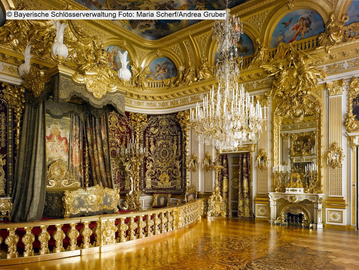 neues-schloss-herrenchiemsee_paradeschlafzimmer © Bayerische Schlösserverwaltung Foto Maria Scherf - Andrea Gruber - 2