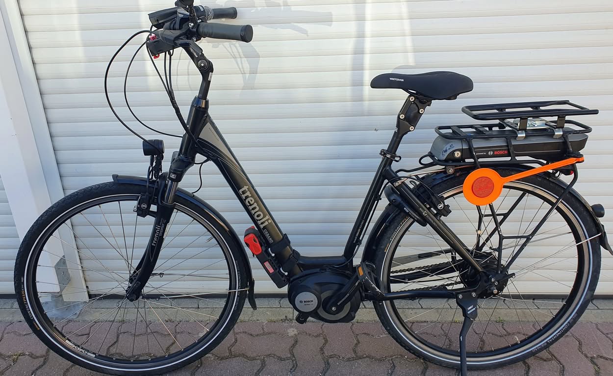 Mit dem neuen Fahrrad E-Bike Trenoli Urbano NuVinci