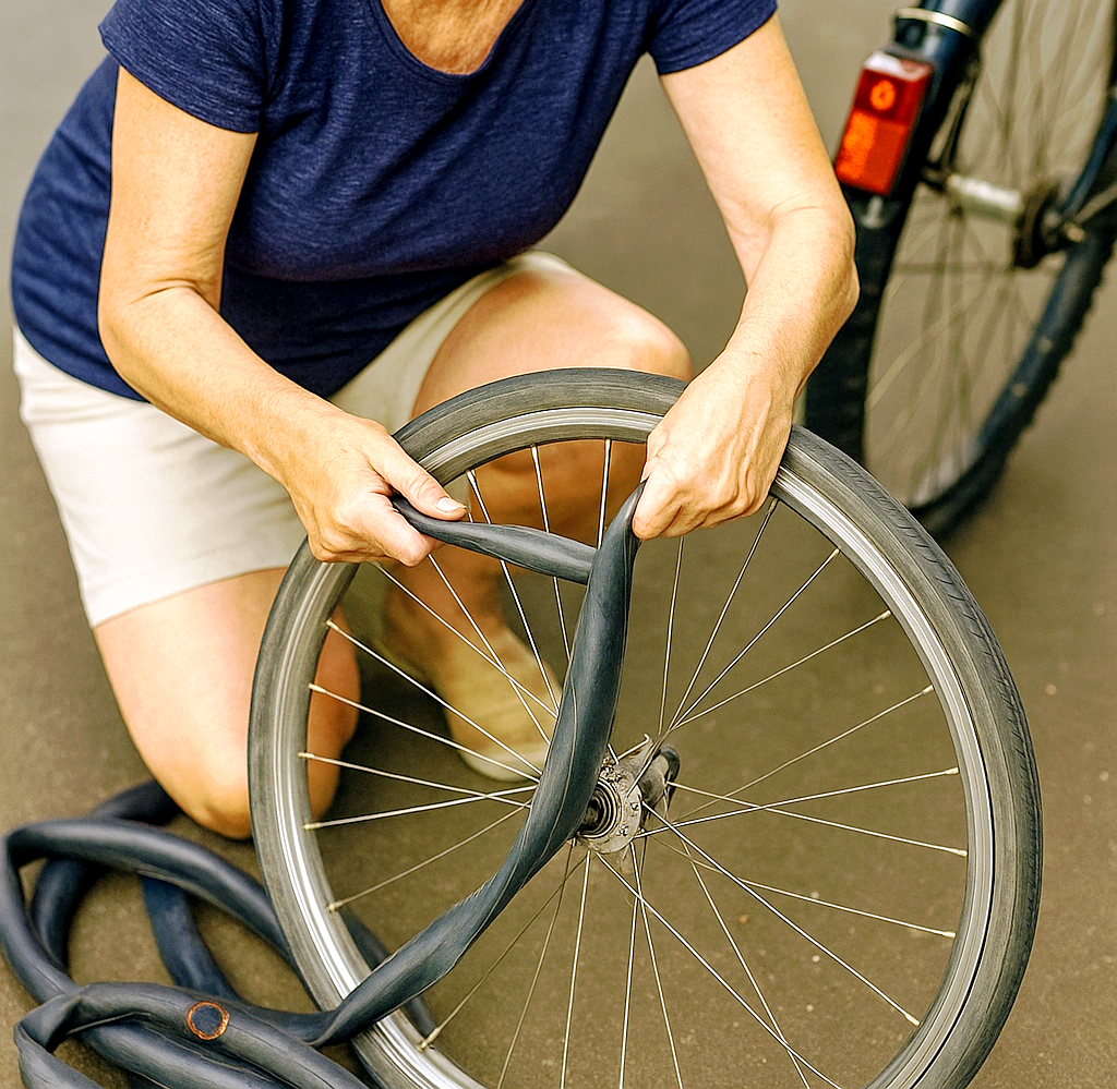 Alte Fahrradschläuche – Upcycling-Schmuck von Rita Bogner