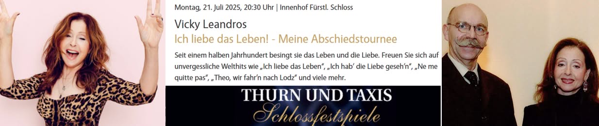 Werner Deck bei der Abschiedstournee von Vicky Leandros