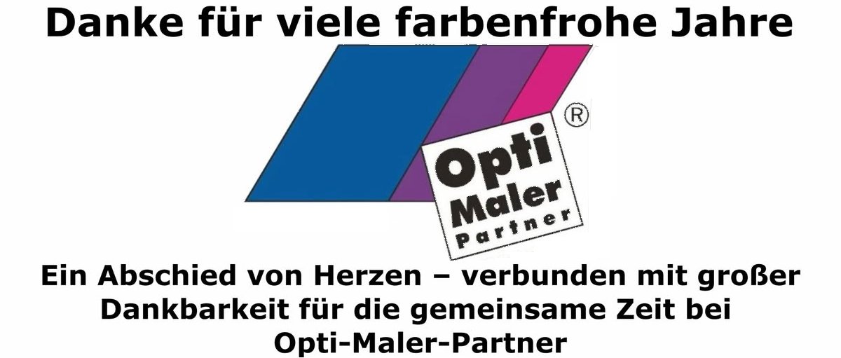 Logo von Opti-Maler-Partner beim Abschiedsvideo