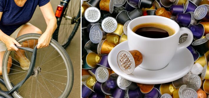 Kreativer Upcycling-Prozess bei der Schmuckherstellung von Rita Bogner