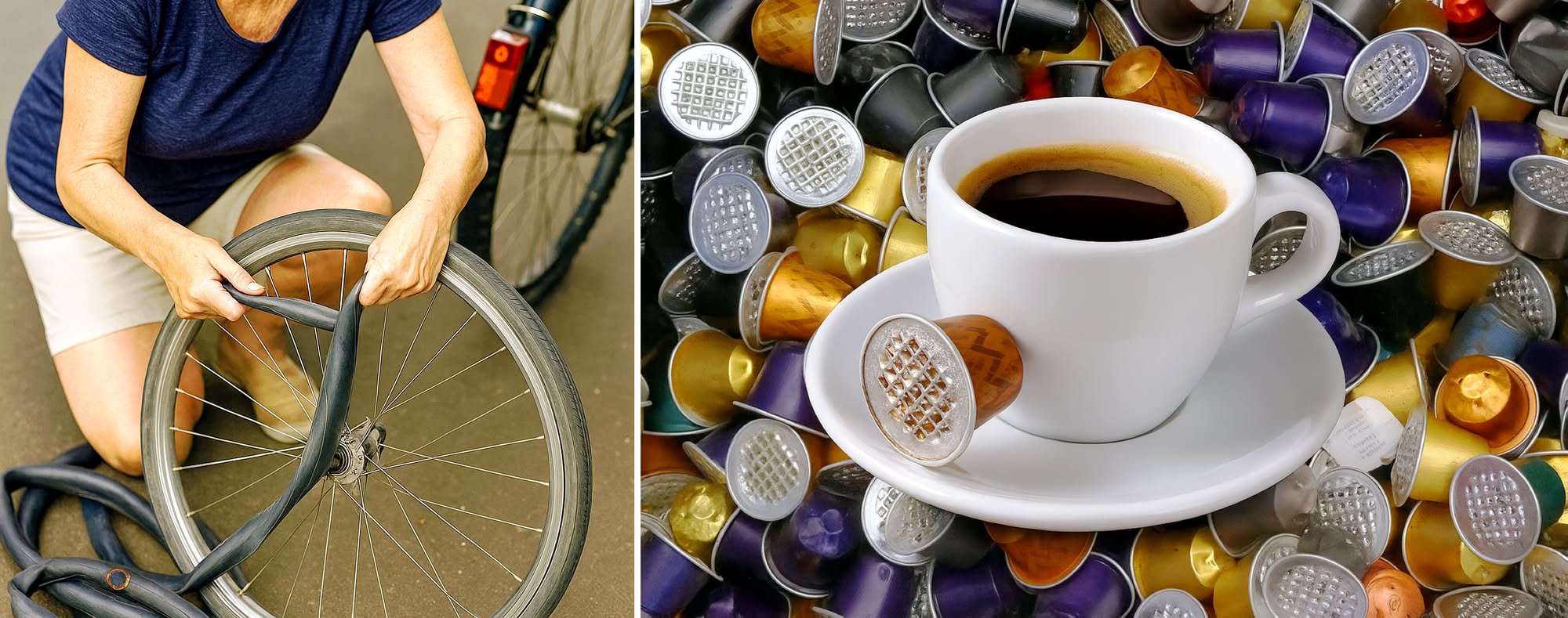 Kreativer Upcycling-Prozess bei der Schmuckherstellung von Rita Bogner