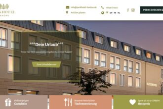 Startseite Parkhotel Landau – hochglänzend, aber unübersichtlich