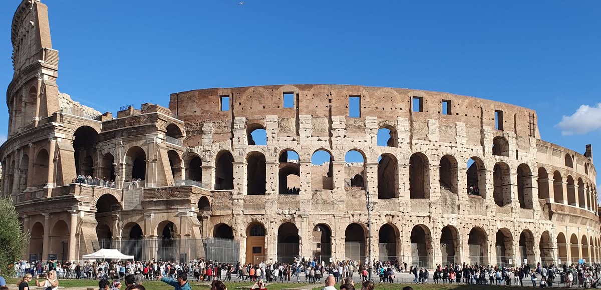 Romreise ohne Andreas Englisch. Das Kolosseum