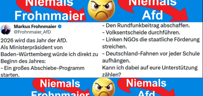 Niemals Frohnmaier niemals AfD