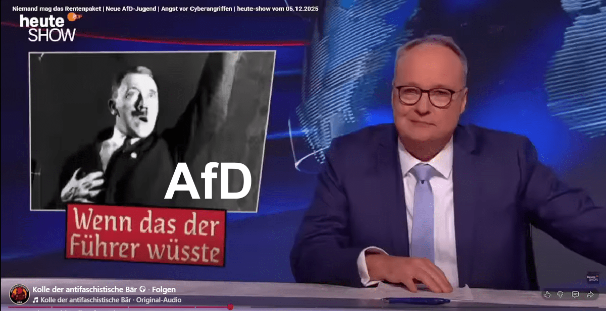 Satire. ZDF lässt Hitler die AfD zerlegen