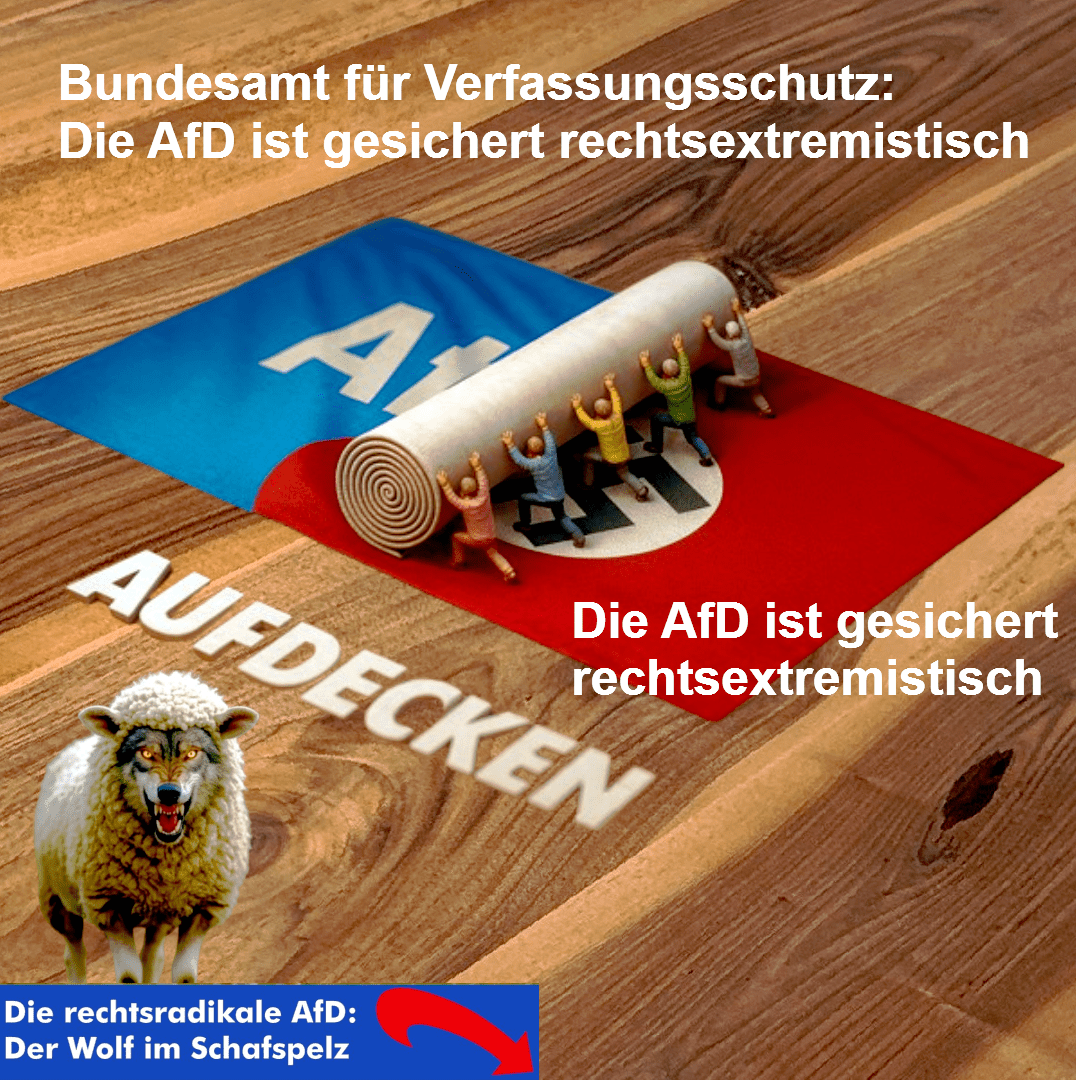 Die AfD ist gesichert rechtsextremistisch und steht im Interessenlager Putins