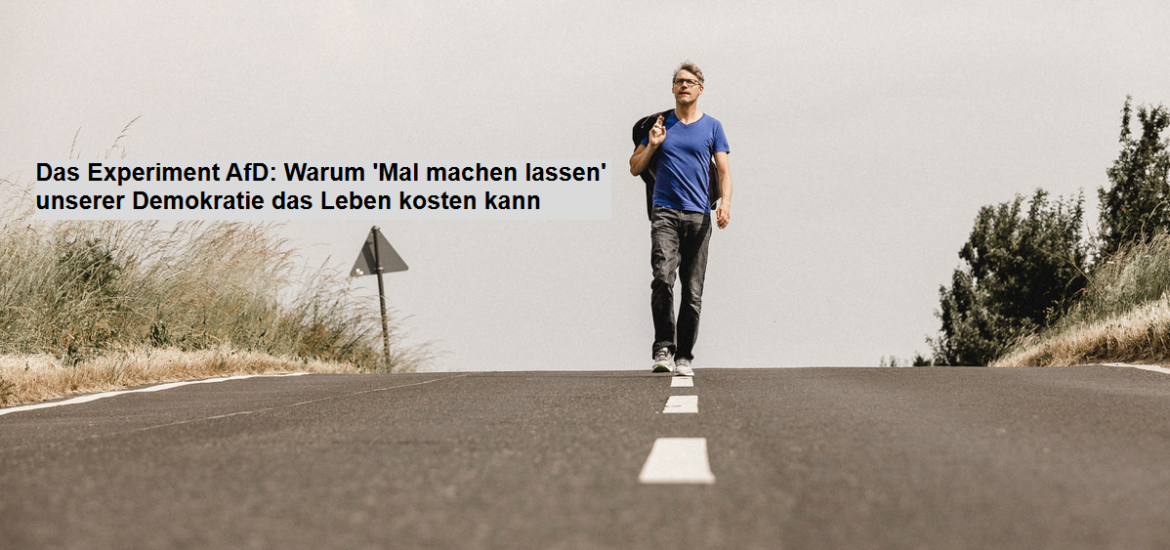 Das Experiment AfD: Warum 'Mal machen lassen' unserer Demokratie das Leben kosten kann