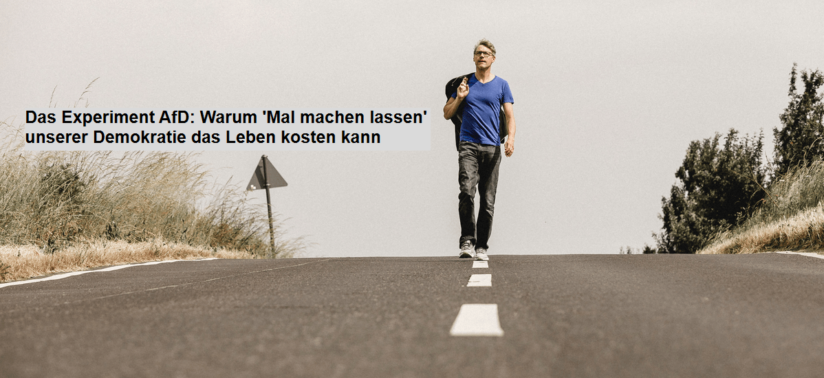 Das Experiment AfD: Warum 'Mal machen lassen' unserer Demokratie das Leben kosten kann