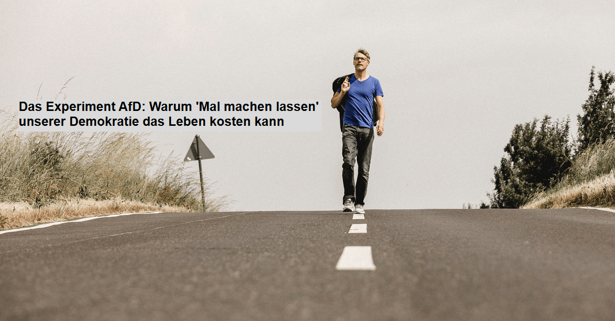 Das Experiment AfD: Warum 'Mal machen lassen' unserer Demokratie das Leben kosten kann