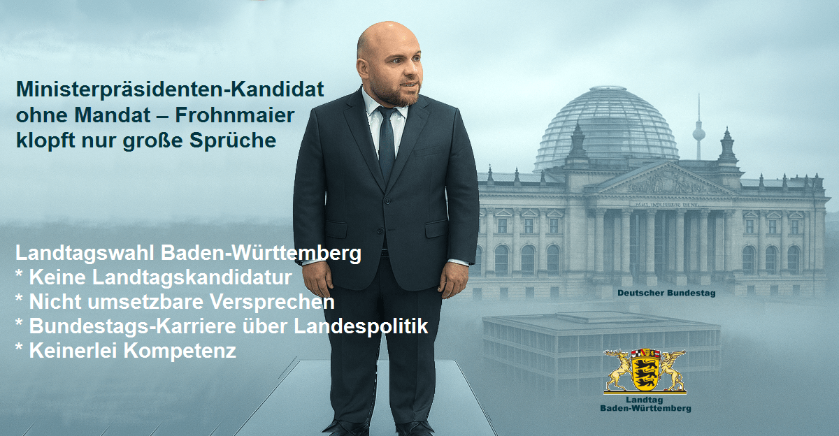 Markus Frohnmaier – Ministerpräsidenten-der Kandidat, der nicht kandidiert
