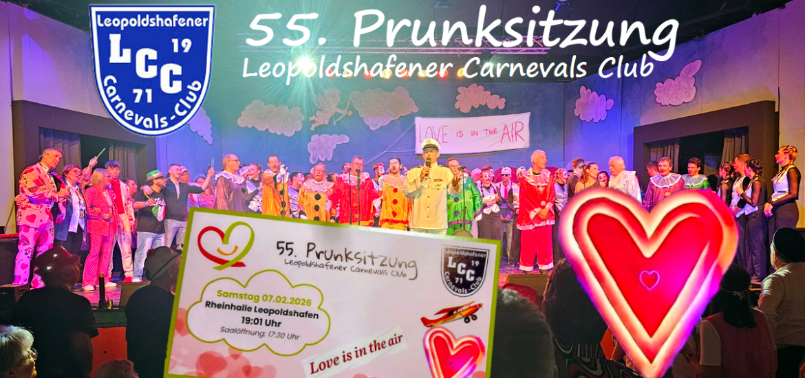 Faschingsprunksitzung des LCC Leopoldshafen 2026 – Tänze und Bühnenauftritte unter dem Motto Love is in the Air
