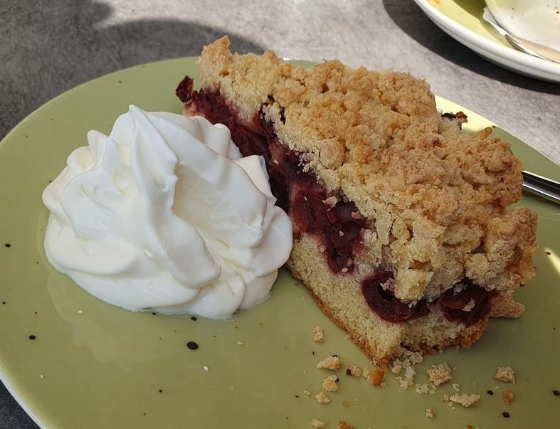 Kirschkuchen mit Streusel Spreewald Lübbenau Bewertung Geschmack Erfahrung