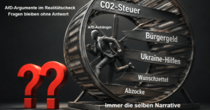 AfD-Argumente im Realitätscheck. Zwei einfache Fragen an AfD-Anhänger – und das große Schweigen