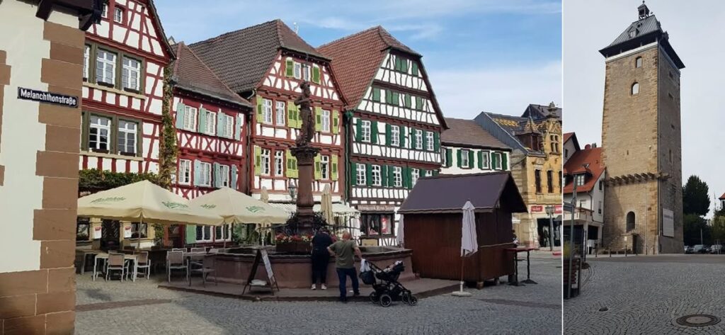 Kraichgau-Radtour: Bretten mit historischem Marktbrunnen und Pfeiferturm